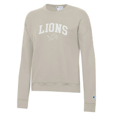 Detroit Lions Champion Women's Powerblend Cocoa Butter Fleece Sweatshirt Light Brown - NFL