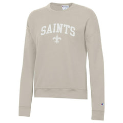 New Orleans Saints Champion Women's Powerblend Cocoa Butter Fleece Sweatshirt Light Brown - NFL