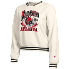 Atlanta Falcons Champion Women's Reverse Weave Fleece Sweatshirt Cream - NFL
