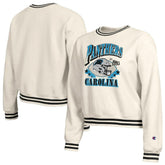 Carolina Panthers Champion Women's Reverse Weave Fleece Sweatshirt Cream - NFL