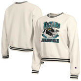 Jacksonville Jaguars Champion Women's Reverse Weave Fleece Sweatshirt Cream - NFL