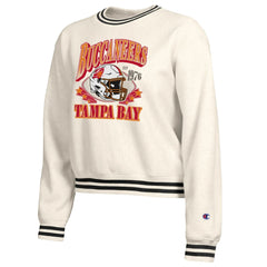Tampa Bay Buccaneers Champion Women's Reverse Weave Fleece Sweatshirt Cream - NFL