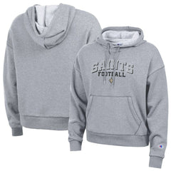 New Orleans Saints Champion Women's Triumph Tri-Blend Hoodie Gray - NFL