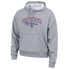 New England Patriots Champion Women's Triumph Tri-Blend Hoodie Gray - NFL