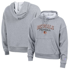 Cincinnati Bengals Champion Women's Triumph Tri-Blend Hoodie Gray - NFL