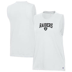 Las Vegas Raiders Champion Women's Muscle Tank Top White - NFL