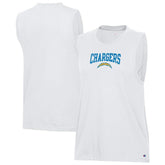 Los Angeles Chargers Champion Women's Muscle Tank Top White - NFL