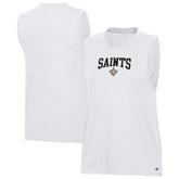 New Orleans Saints Champion Women's Muscle Tank Top White - NFL