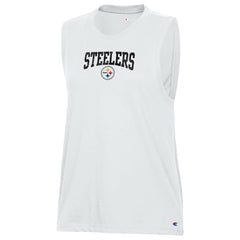 Pittsburgh Steelers Champion Women's Muscle Tank Top White - NFL
