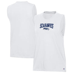 Seattle Seahawks Champion Women's Muscle Tank Top White - NFL