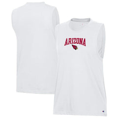 Arizona Cardinals Champion Women's Muscle Tank Top White - NFL