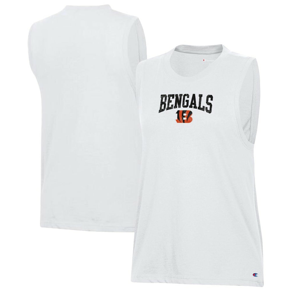 Cincinnati Bengals Champion Women's Muscle Tank Top White - NFL