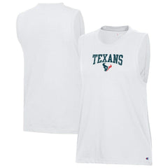 Houston Texans Champion Women's Muscle Tank Top White - NFL