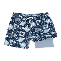Dallas Cowboys Chubbies Game Day Fit Classic Lined Swim Trunks Navy - NFL