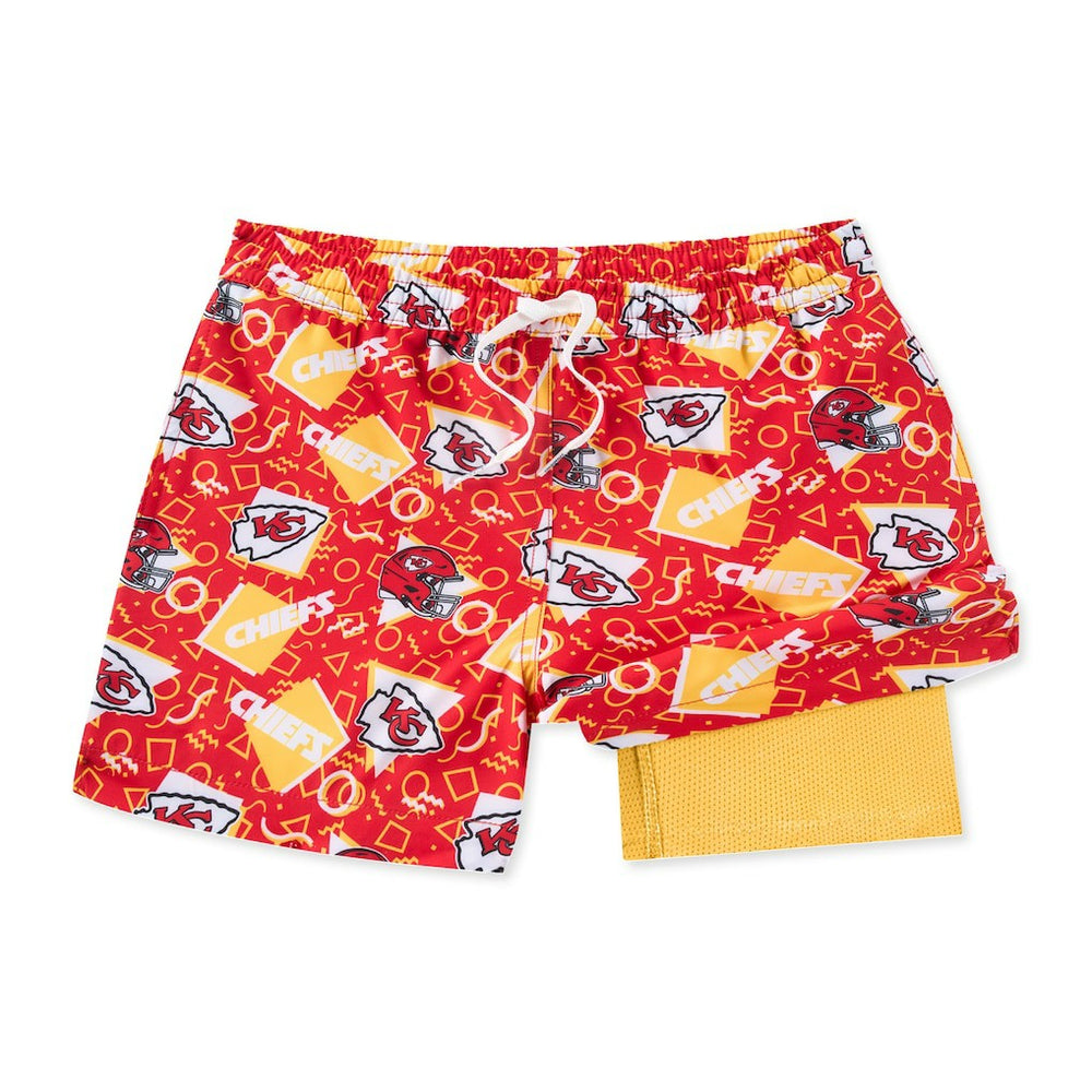 Kansas City Chiefs Chubbies Game Day Fit Classic Lined Swim Trunks Red - NFL