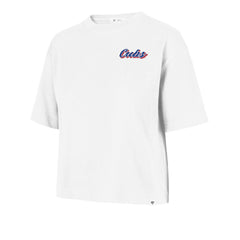Chicago Cubs '47 Women's Collage Script Reed City T-Shirt Lifestyle