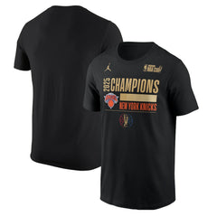 NBA - New York Knicks Jordan Brand 2025 NBA Cup Champions Locker Room T-Shirt - Black