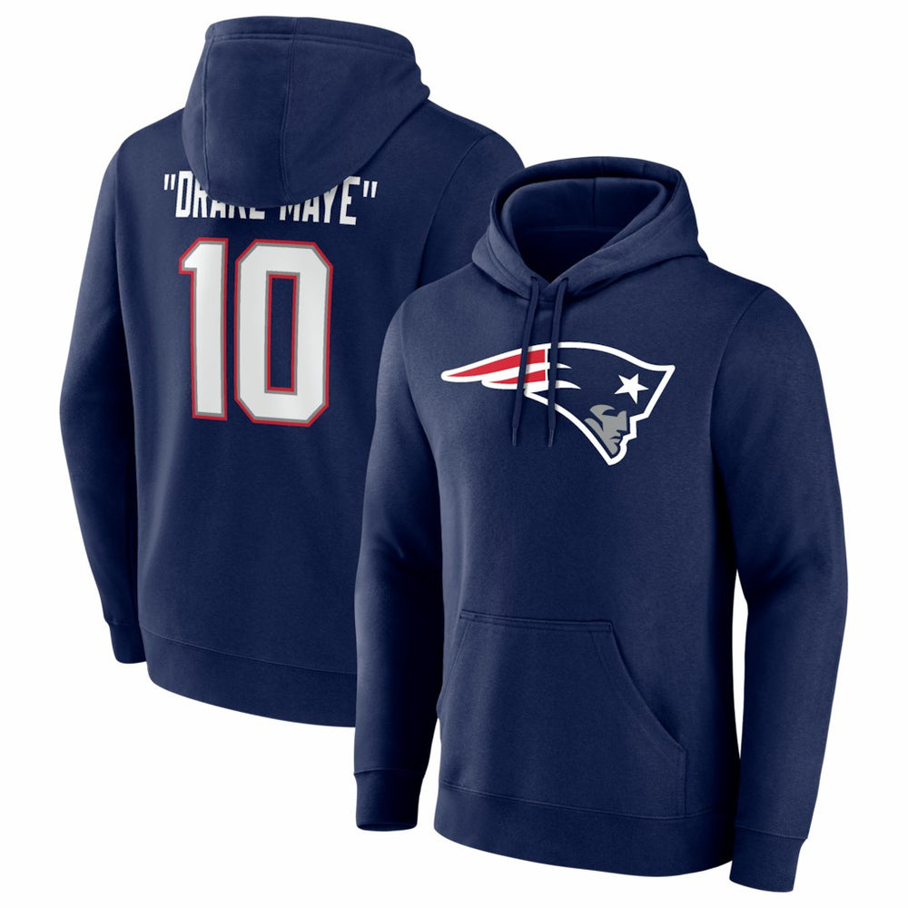 Drake Maye New England Patriots Nickname Hoodie Navy - NFL