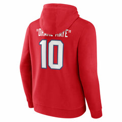 Drake Maye New England Patriots Nickname Hoodie Red - NFL