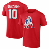 Drake Maye New England Patriots Nickname T-Shirt Red - NFL