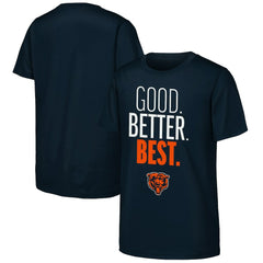 Chicago Bears Outerstuff Youth Good. Better. Best. T-Shirt Navy - NFL