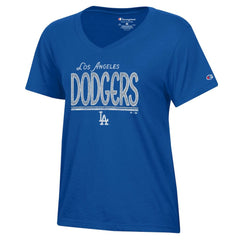 Los Angeles Dodgers Champion Women's Core V-Neck T-Shirt Clearance