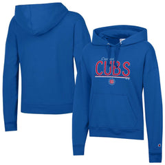 Chicago Cubs Champion Women's Vintage Powerblend Hoodie On Sale