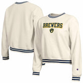 Milwaukee Brewers Champion Women's Reverse Weave Sweatshirt On Sale