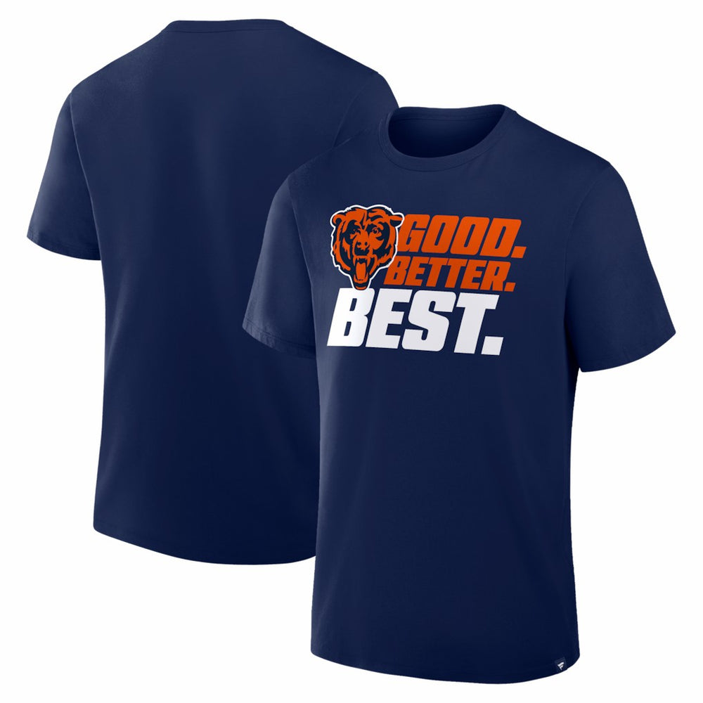 Chicago Bears Good. Better. Best. T-Shirt Navy - NFL