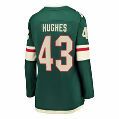Quinn Hughes Minnesota Wild - Fanatics Women's Home Breakaway Jersey Green