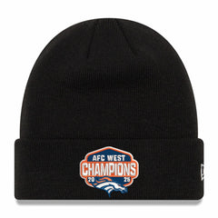 Denver Broncos New Era 2025 AFC West Division Champions Cuffed Knit Hat Black - NFL