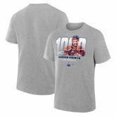 Leon Draisaitl Edmonton Oilers - 1000 Career Points Legacy T-Shirt Gray