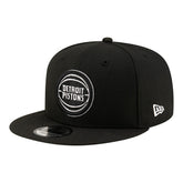 New Era - Detroit Pistons Team 9FIFTY Snapback Hat - Black/White