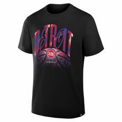 NBA - Detroit Pistons Chrome Legacy T-Shirt - Black