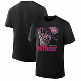 NBA - Detroit Pistons Chrome Legacy T-Shirt - Black