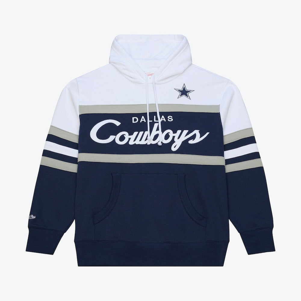 Dallas Cowboys Head Coach Hoodie Navy - Mitchell & Ness