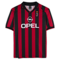 Frank Rijkaard AC Milan Autographed Red/Black Home Jerseys - Icons