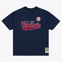 St. Louis Cardinals Mitchell & Ness Script Sweep Arch T-Shirt for sale