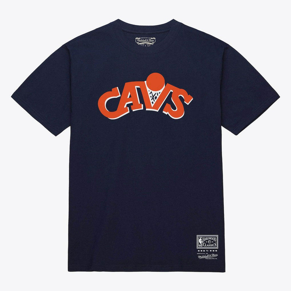 Mitchell & Ness - Cleveland Cavaliers Unisex Hardwood Classics Arch T-Shirt - Navy