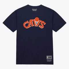 Mitchell & Ness - Cleveland Cavaliers Unisex Hardwood Classics Arch T-Shirt - Navy