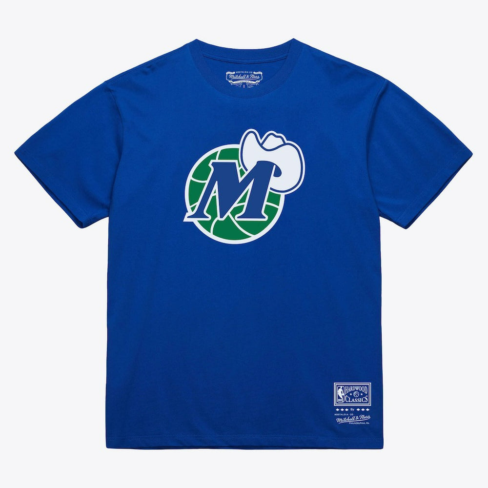 Mitchell & Ness - Dallas Mavericks Unisex Hardwood Classics Arch T-Shirt - Royal