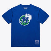 Mitchell & Ness - Dallas Mavericks Unisex Hardwood Classics Arch T-Shirt - Royal