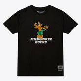 Mitchell & Ness - Milwaukee Bucks Unisex Hardwood Classics Arch T-Shirt - Black