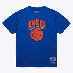 Mitchell & Ness - New York Knicks Unisex Hardwood Classics Arch T-Shirt - Royal
