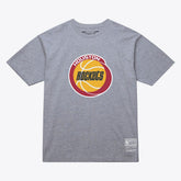 Mitchell & Ness - Houston Rockets Unisex Hardwood Classics Arch T-Shirt - Heather Gray