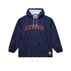 Detroit Tigers Mitchell & Ness Full-Snap Hooded Coaches Jacket On Sale