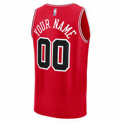 Fanatics - Chicago Bulls Fastbreak Custom Jersey - Icon Editi- Red