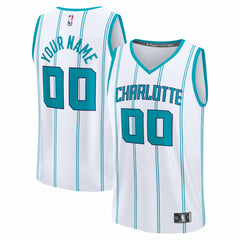Fanatics - Charlotte Hornets Youth Fastbreak Custom Jersey - Association Edition - White
