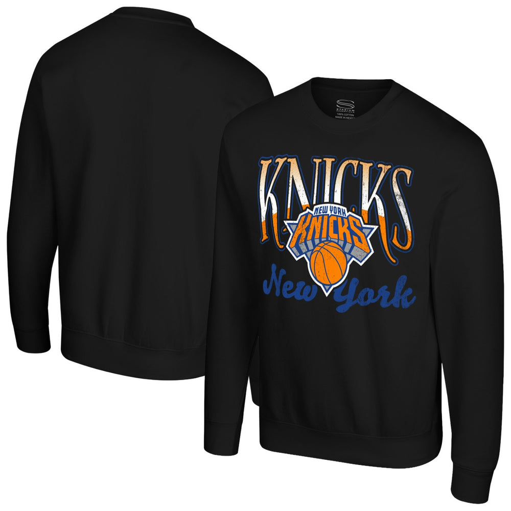 NBA - New York Knicks Stadium Essentials Unisex Sky High Fleece Sweatshirt - Black