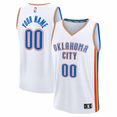 Fanatics - Oklahoma City Thunder Youth Fastbreak Custom Jersey - Association Edition - White